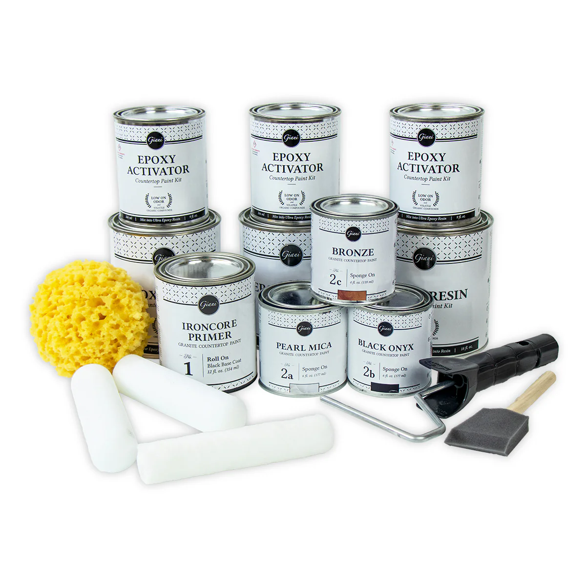 Giani Granite 2.0 - Bombay Black Countertop Kit - Image 7