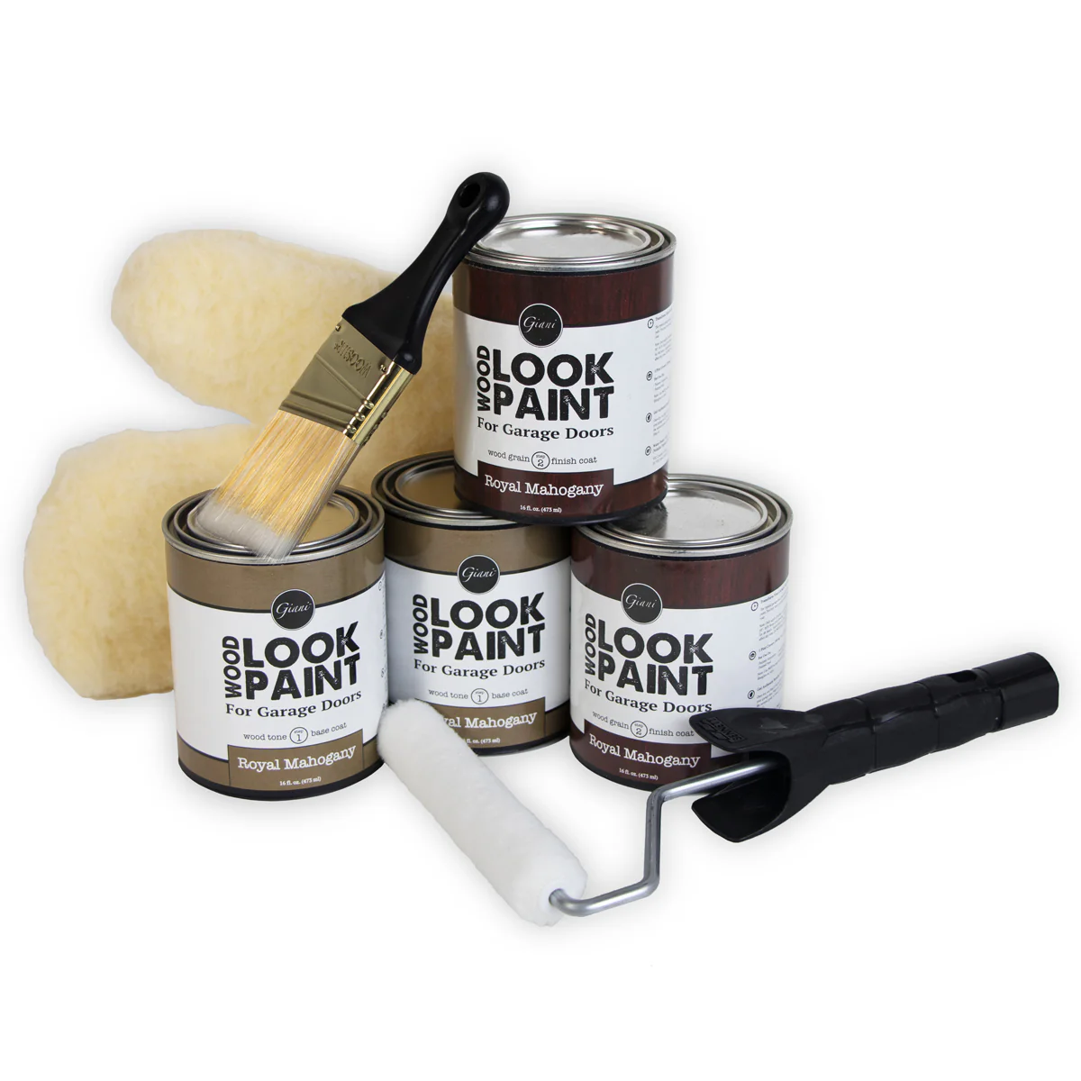 Giani Royal Mahogany Wood Look Kit for Garage Doors - Image 3